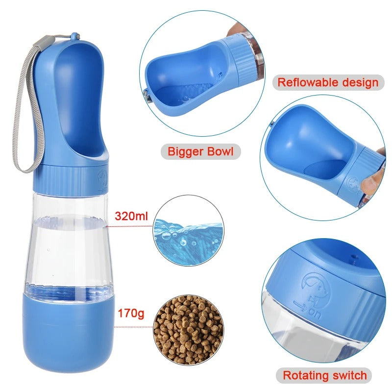 2-in-1 Pet Travel Bottle